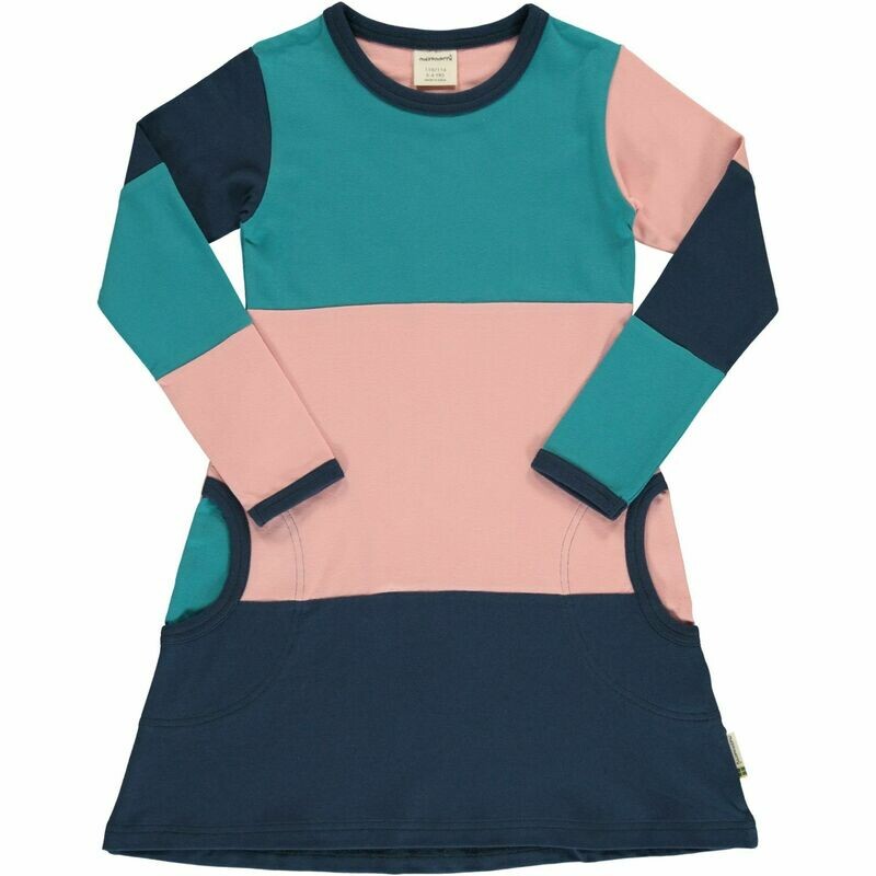 Maxomorra Dress LS Block Multi Color *SALE* Maxomorra Dress LS Block Multi Color *SALE*