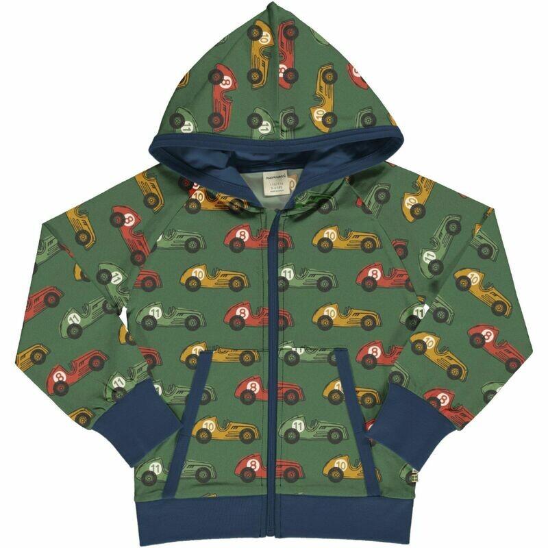 Maxomorra Cardigan Hood Sweat Vintage Race *SALE*