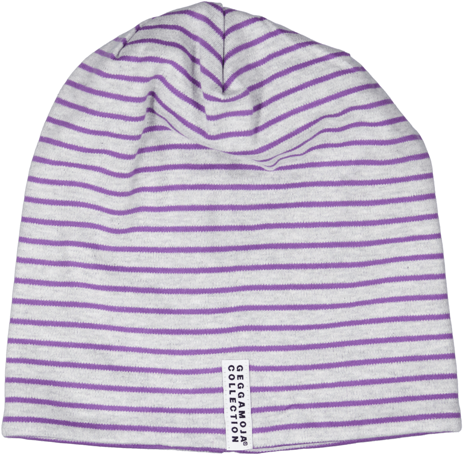 Geggamoja Topline Mütze Grey/Lila Stripe