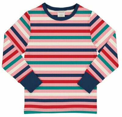 Maxomorra Shirt LS Stripe Blossom Maxomorra Shirt LS Stripe Blossom