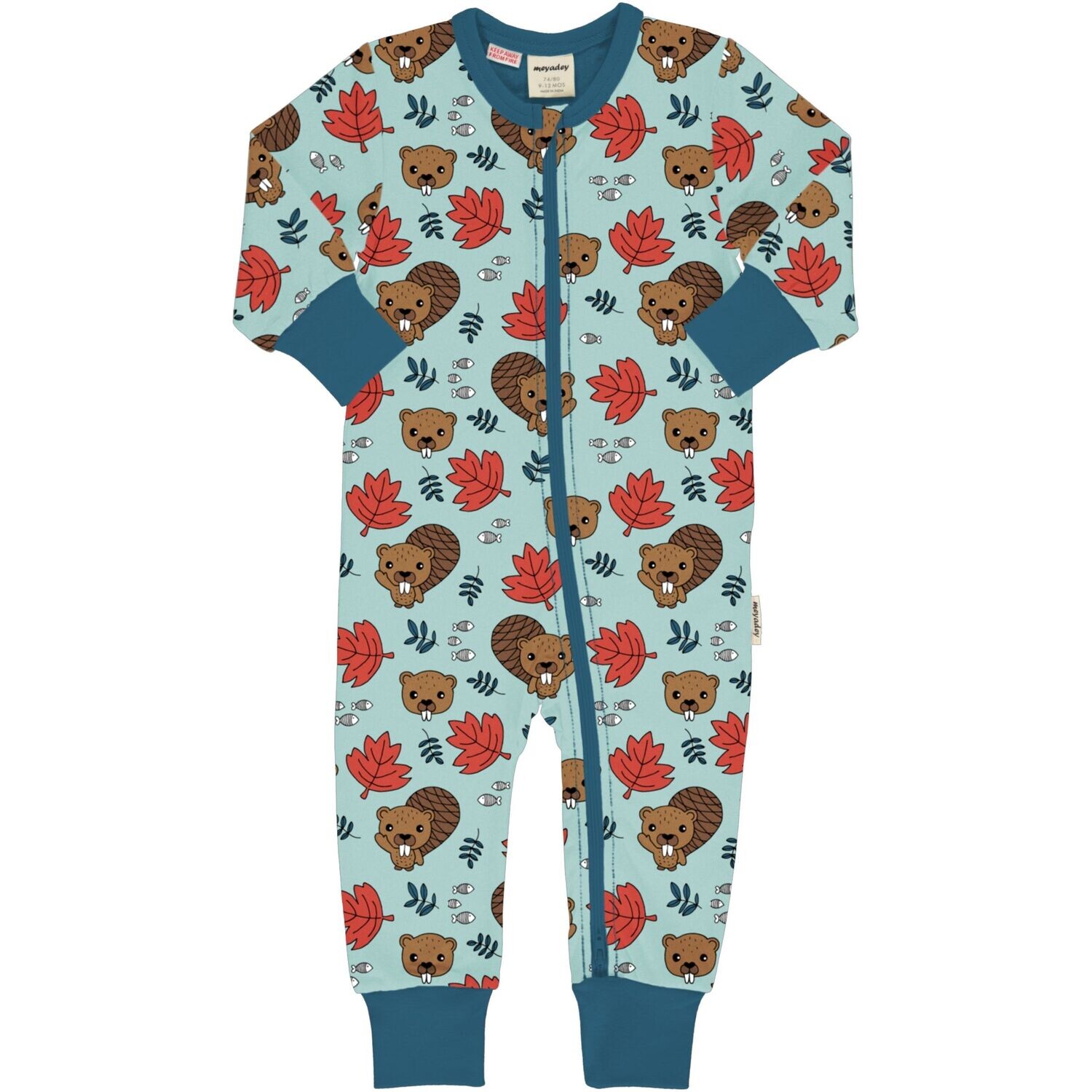 Meyadey by Maxomorra Rompersuit LS Beaver Friends *SALE*