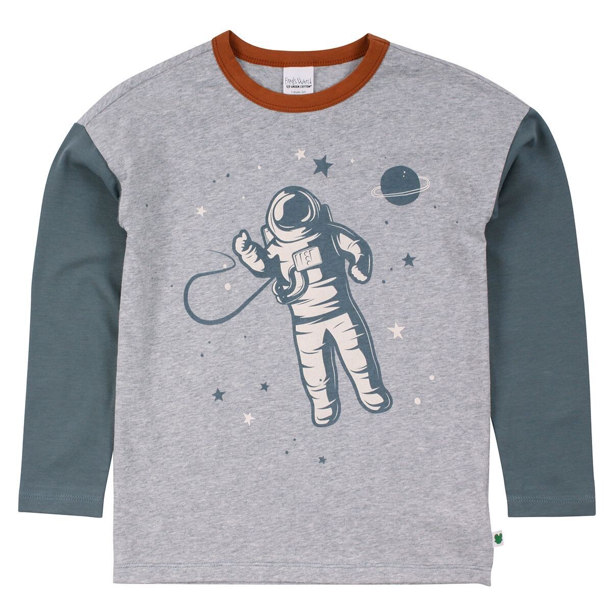 Green Cotton Fred's World Langarmshirt Astro Drop Green Cotton Fred's World Langarmshirt Astro Drop