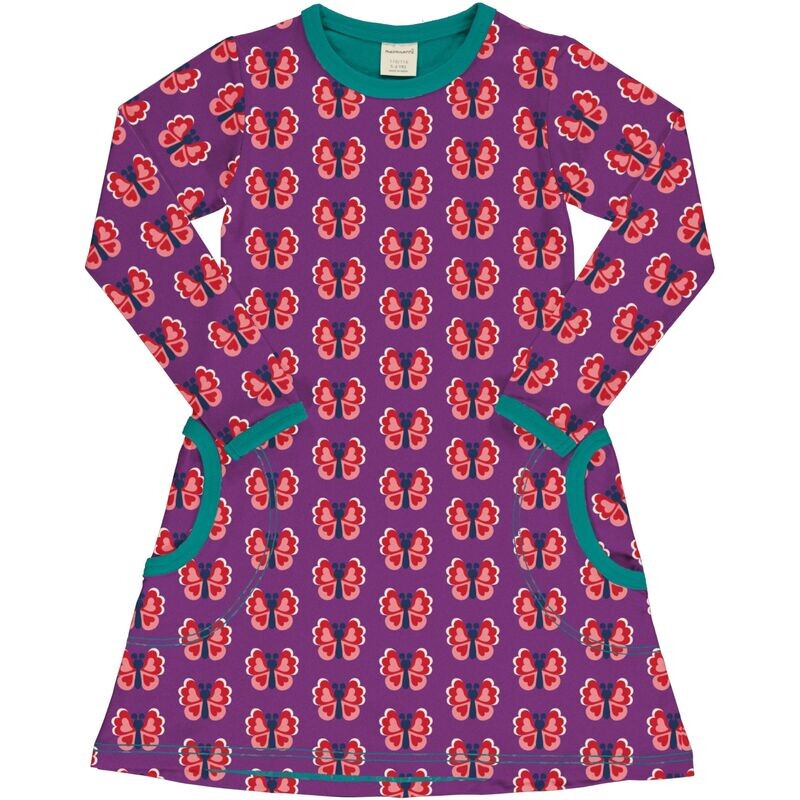 Maxomorra Dress LS Butterfly Maxomorra Dress LS Butterfly