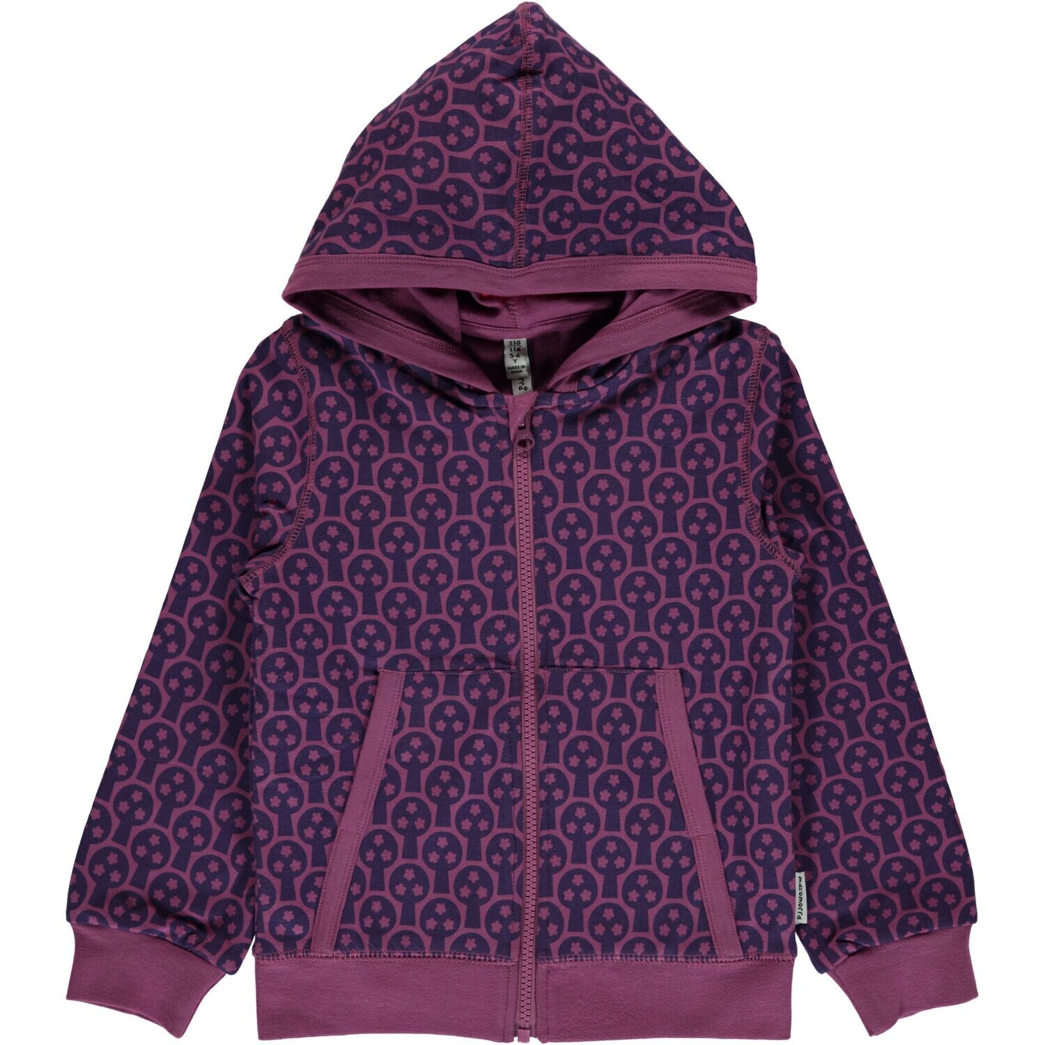 Maxomorra Cardigan Purple Tree