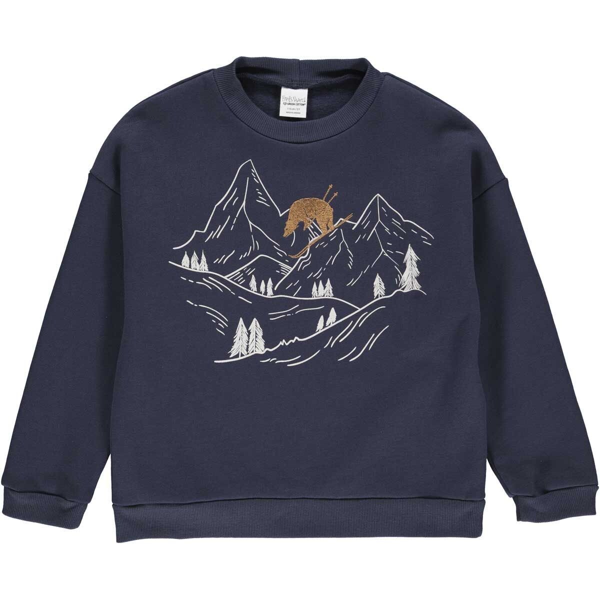 Green Cotton Freds World Star Sweatshirt Mountain *SALE*