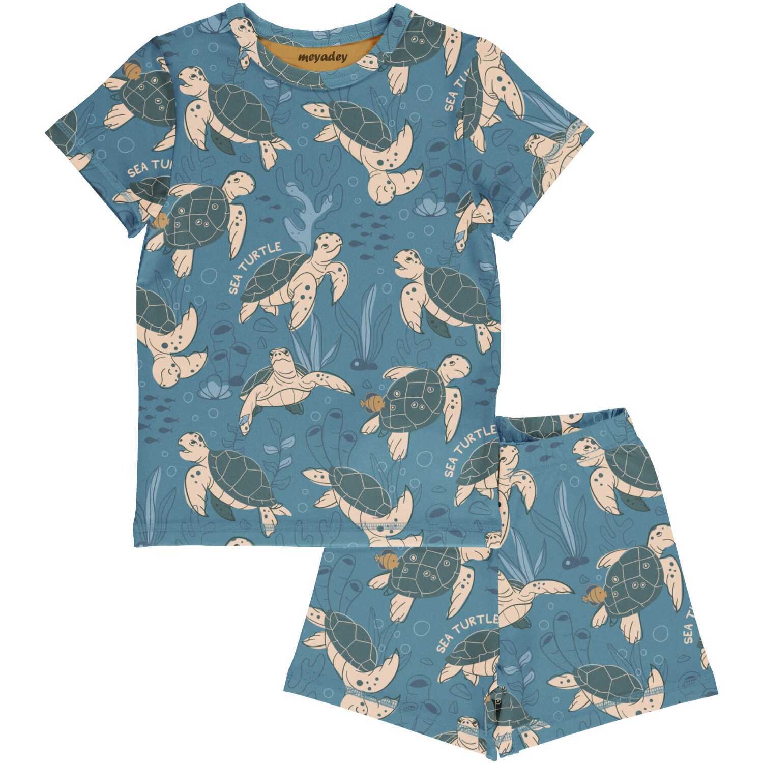 Meyadey by Maxomorra Pyjama SS Turtle Tide