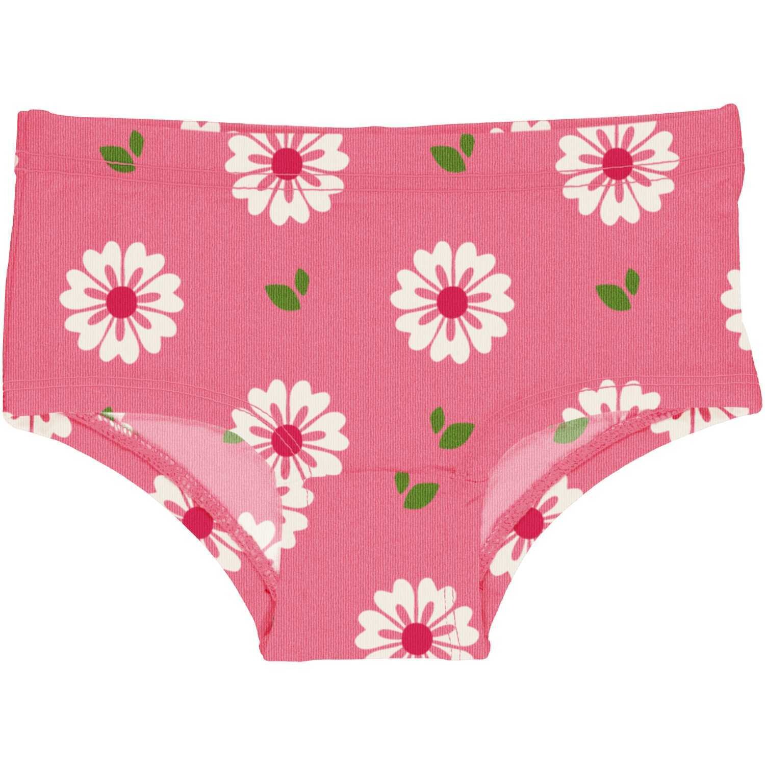 Maxomorra Brief Hipster Flowers Rosé
