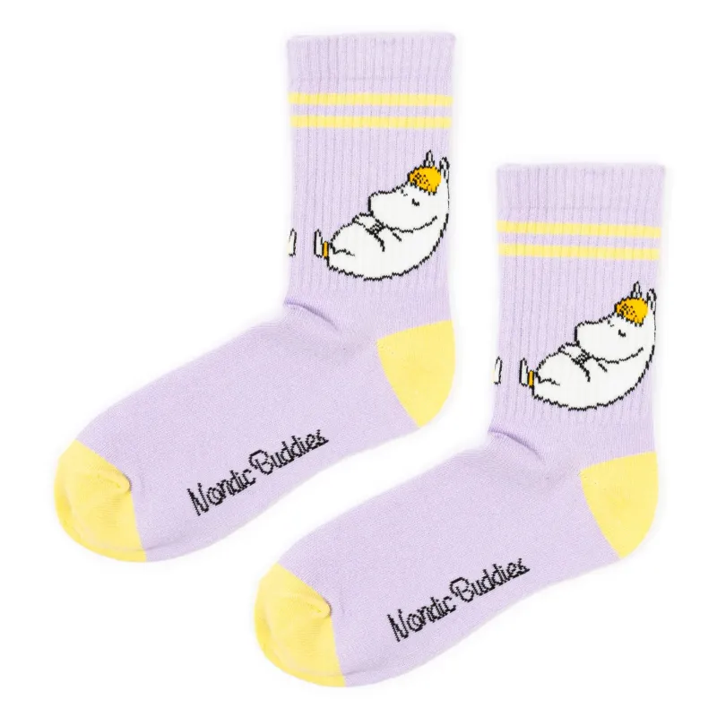 Moomin by Nordic Buddies Retro Sock Lila/Yellow