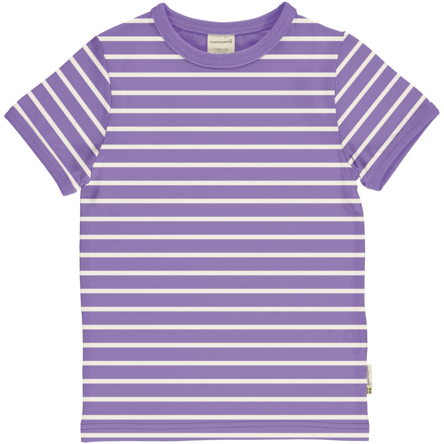 Maxomorra Top SS Stripes Purple Maxomorra Top SS Stripes Purple