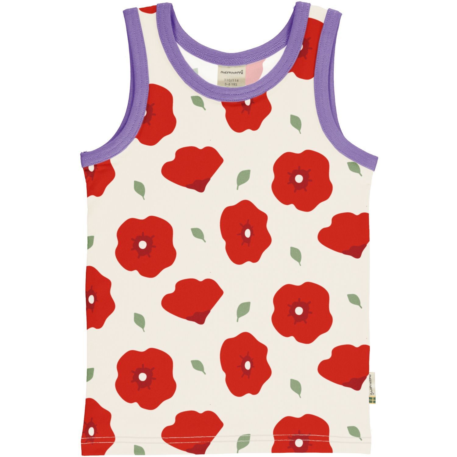 Maxomorra Tank Top Poppy