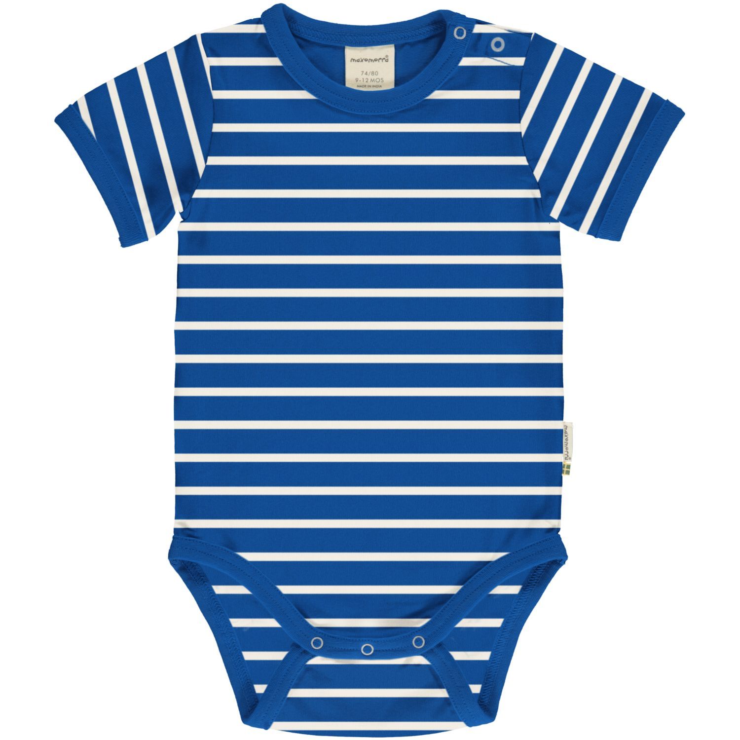 Maxomorra Body SS Stripes Blue Maxomorra Body SS Stripes Blue