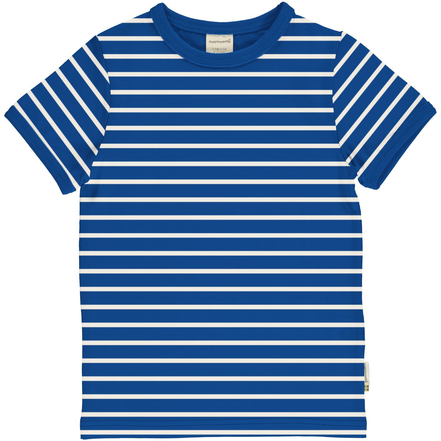 Maxomorra Top SS Stripes Blue Maxomorra Top SS Stripes Blue