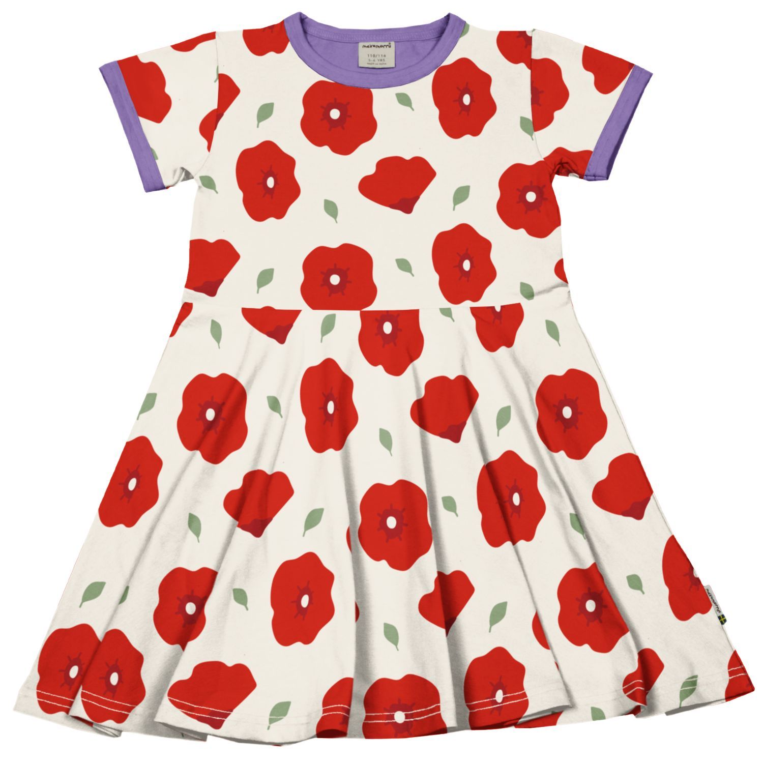 Maxomorra Dress Circle SS Poppy Maxomorra Dress Circle SS Poppy