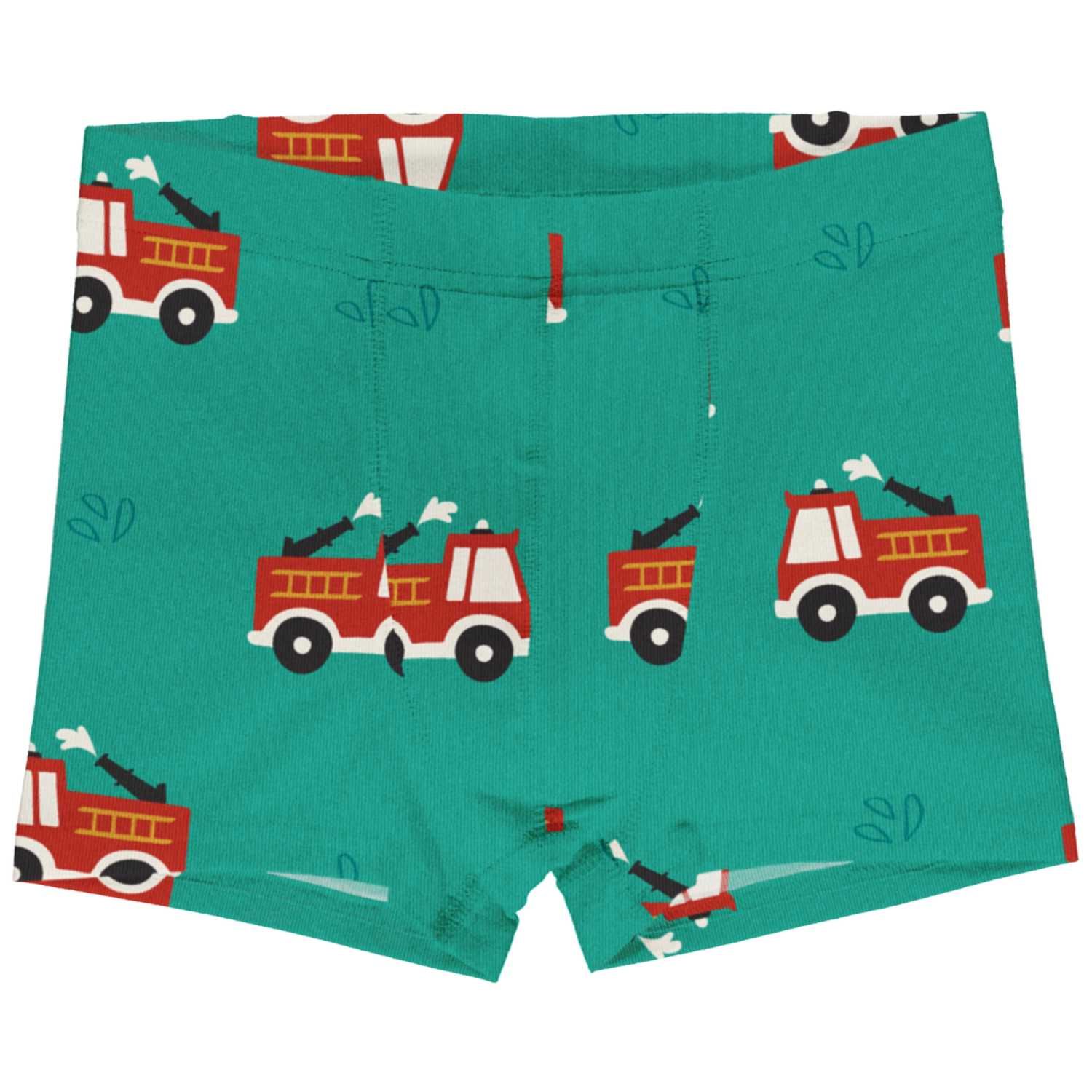 Maxomorra Boxershorts Fire Truck Green