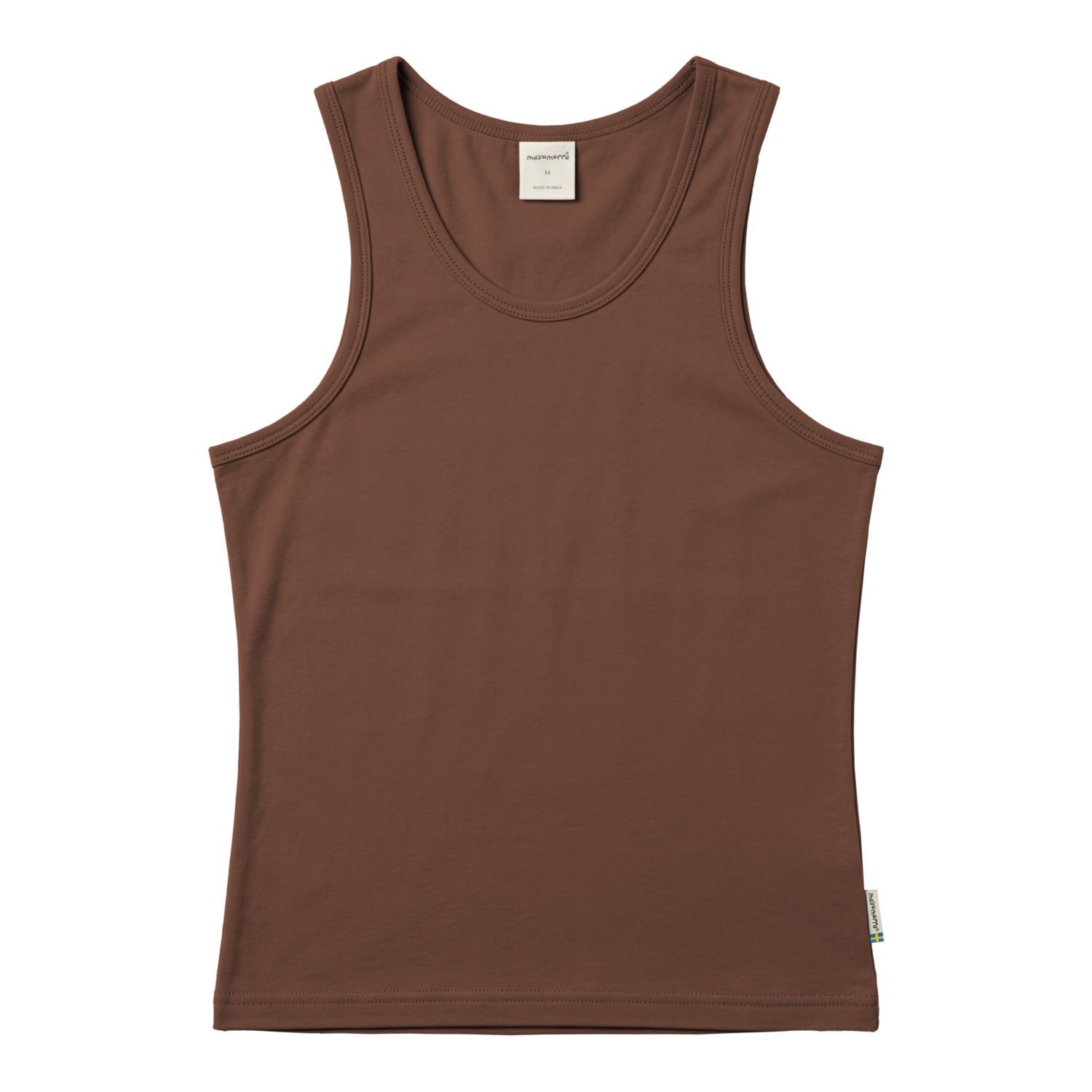 Maxomorra Tanktop Woman Solid Brown