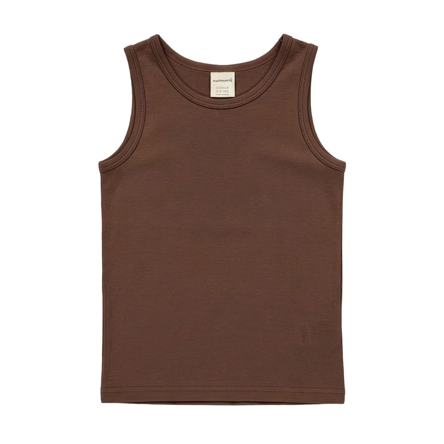 Maxomorra Tanktop Solid Braun