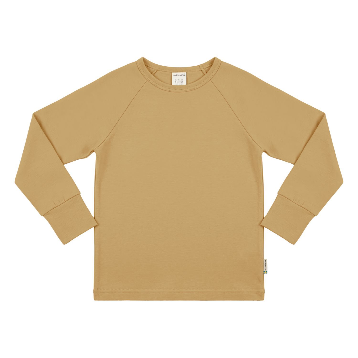 Maxomorra Top LS Raglan Solid Mustard Maxomorra Top LS Raglan Solid Mustard