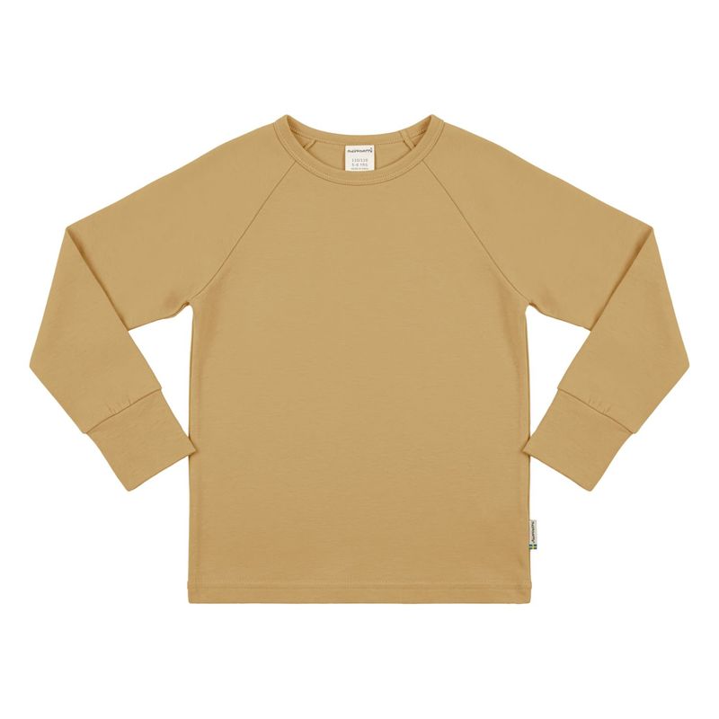 Maxomorra Top LS Raglan Solid Mustard