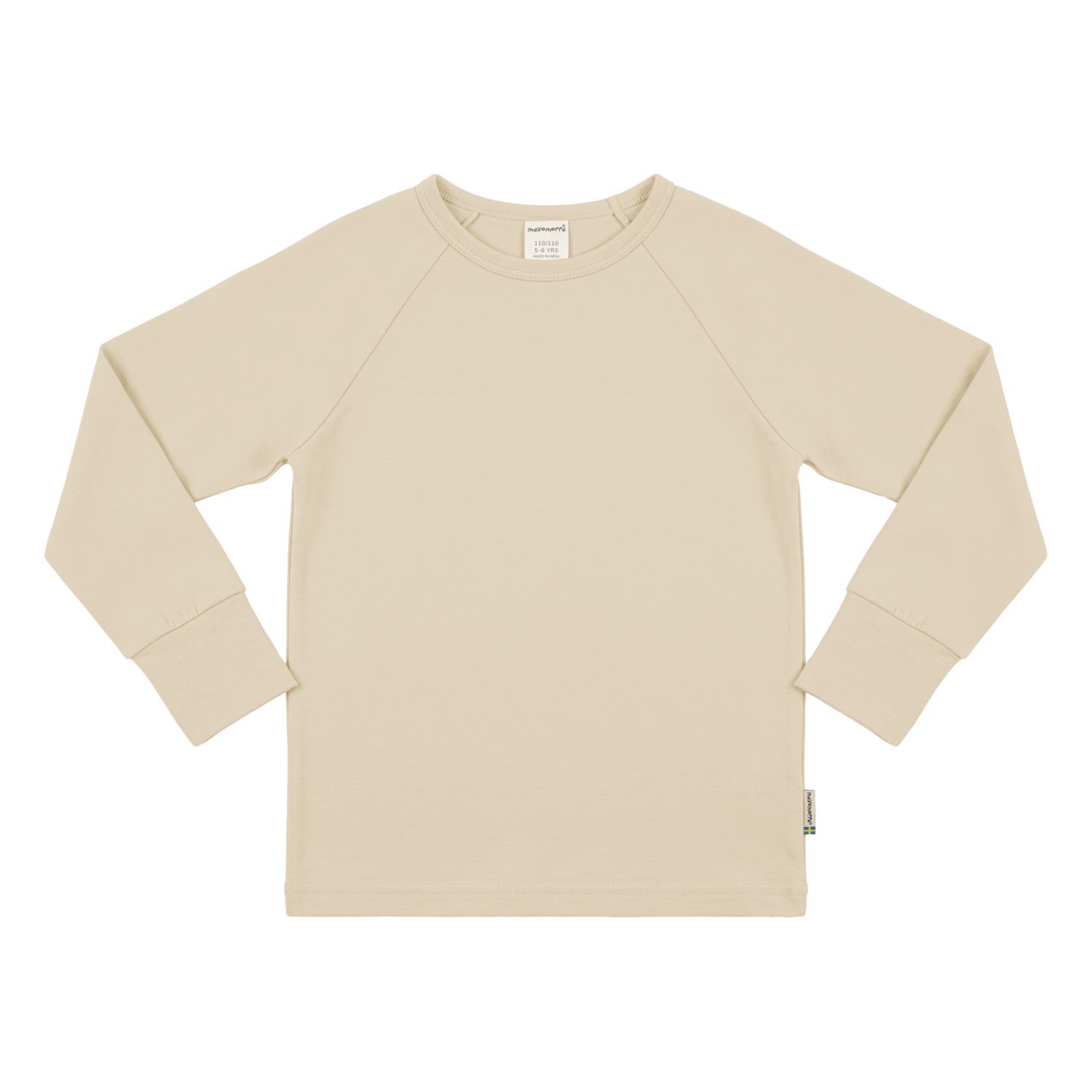Maxomorra Top LS Raglan Solid Creme Maxomorra Top LS Raglan Solid Creme