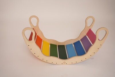 Rocker Rainbow - Dondolo Montessori in Legno