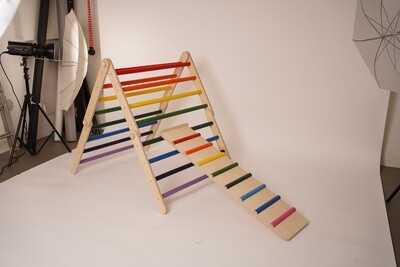 Triangolo Pikler Modificabile in tantissime posizioni, struttura rampicante per bambini piccoli, Pikler triangle