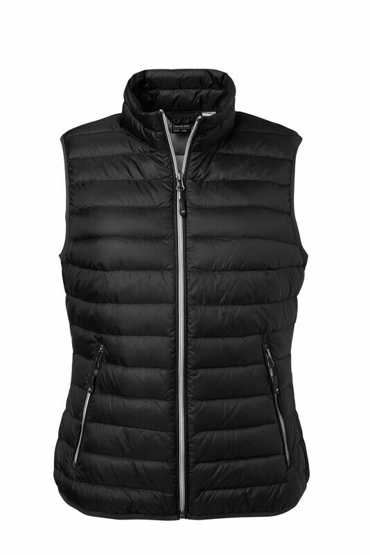 Nr.08 Weste Bodywarmer Daunen 
Damen oder Herren
James &amp; Nicholson
mit CCBW Logo