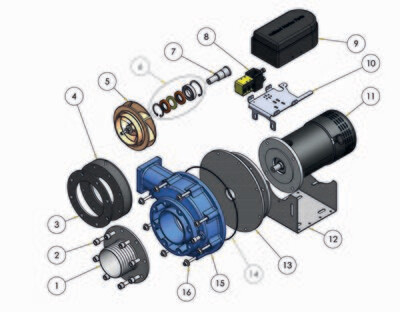 JT70 Horizontal - Exploded view