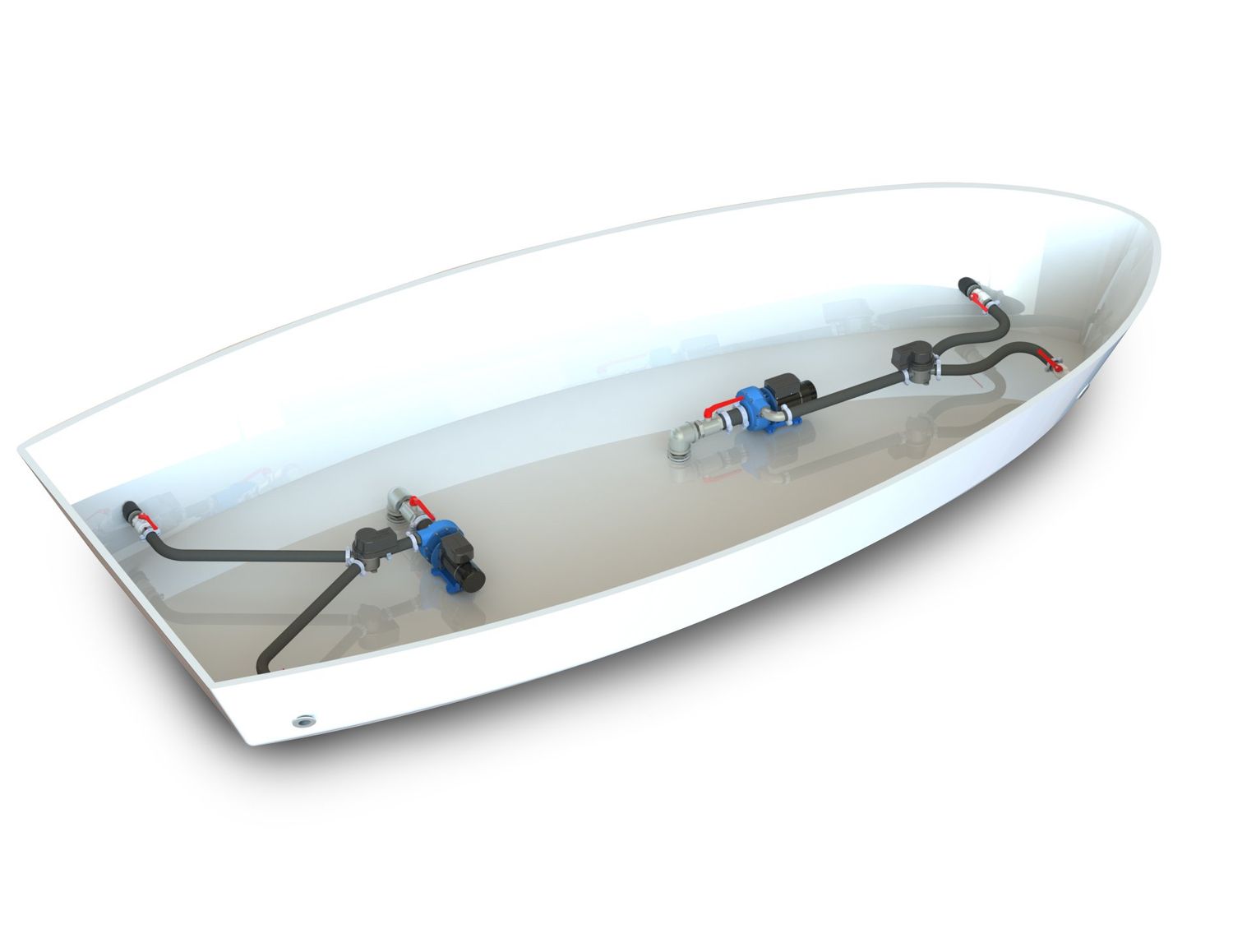 Dual 90Kgf - Jet Thruster JT90 Bow and Stern (Horizontal pump)