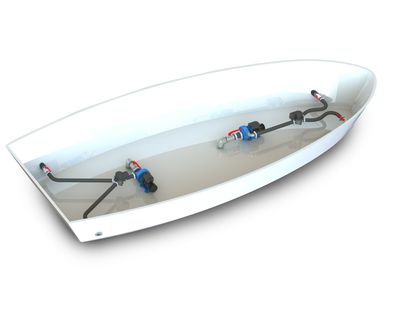 Dual 90Kgf - Jet Thruster JT90 Bow and Stern (Horizontal pump)