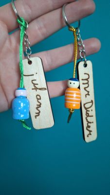 Houten sleutelhanger