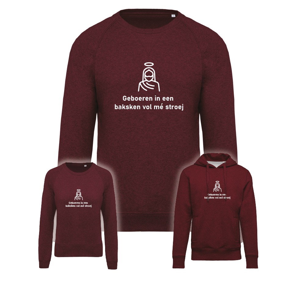 Sweater Sweater "Geboeren in een baksken"