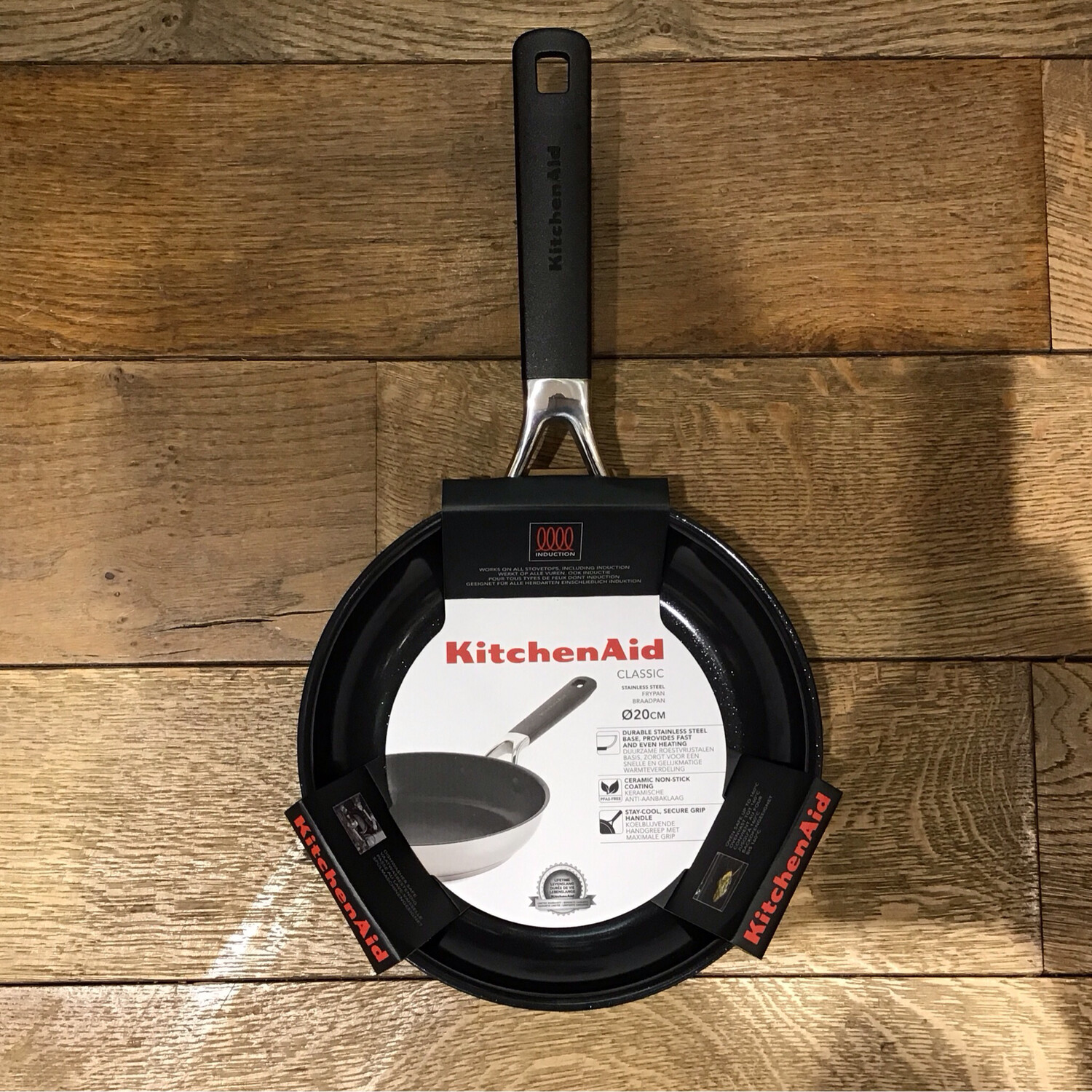 Kitchenaid Ceramic Stainless Steel Frypan 20cm Classic