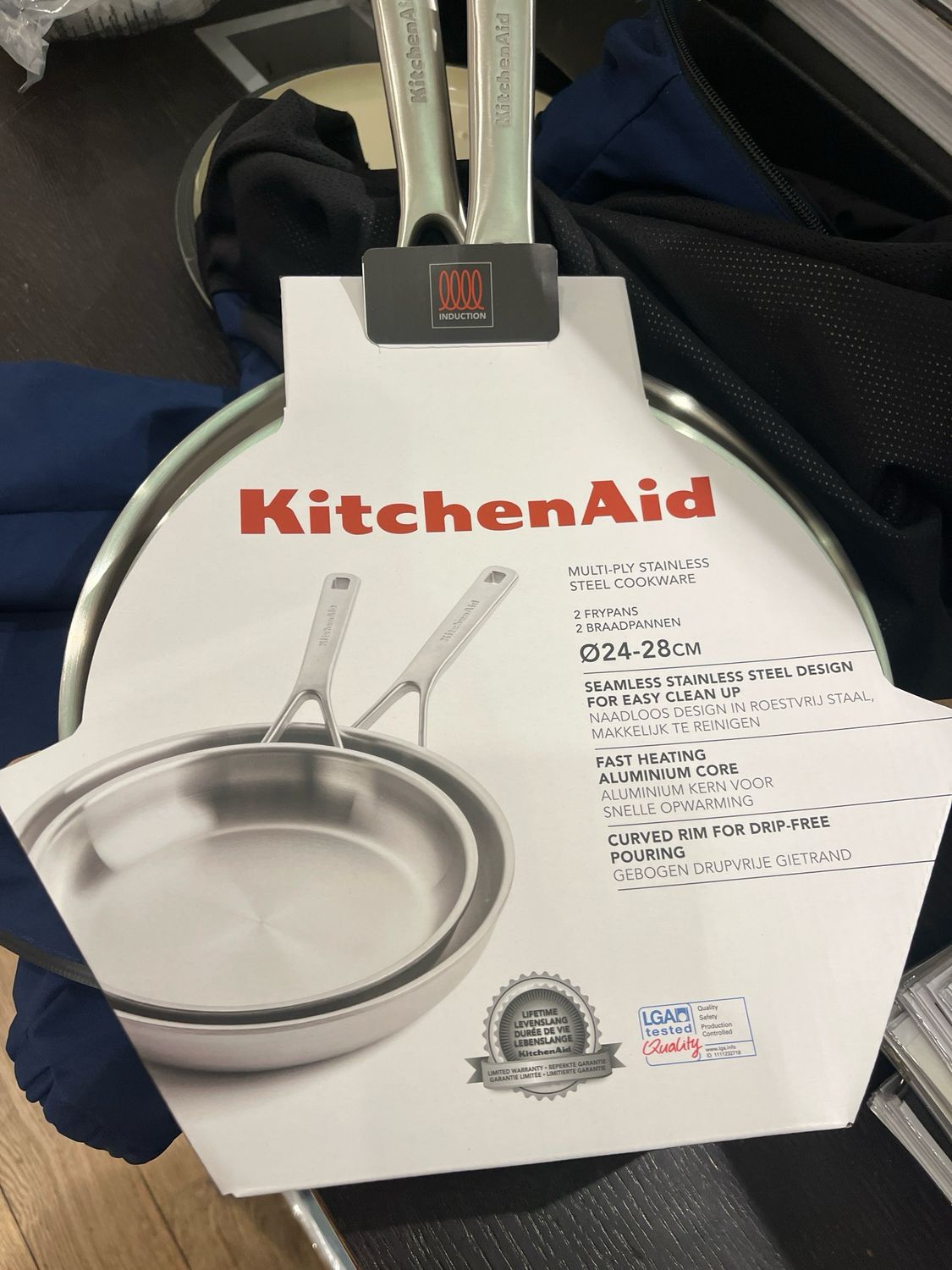 KitchenAid pannenset 24+28 cm Full inox