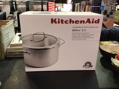 Kitchenaid casserole with glass lid 24cm 5,7L