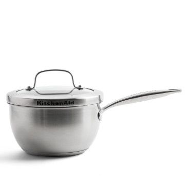 Kitchenaid chef’s pan with glass lid 18cm 2L