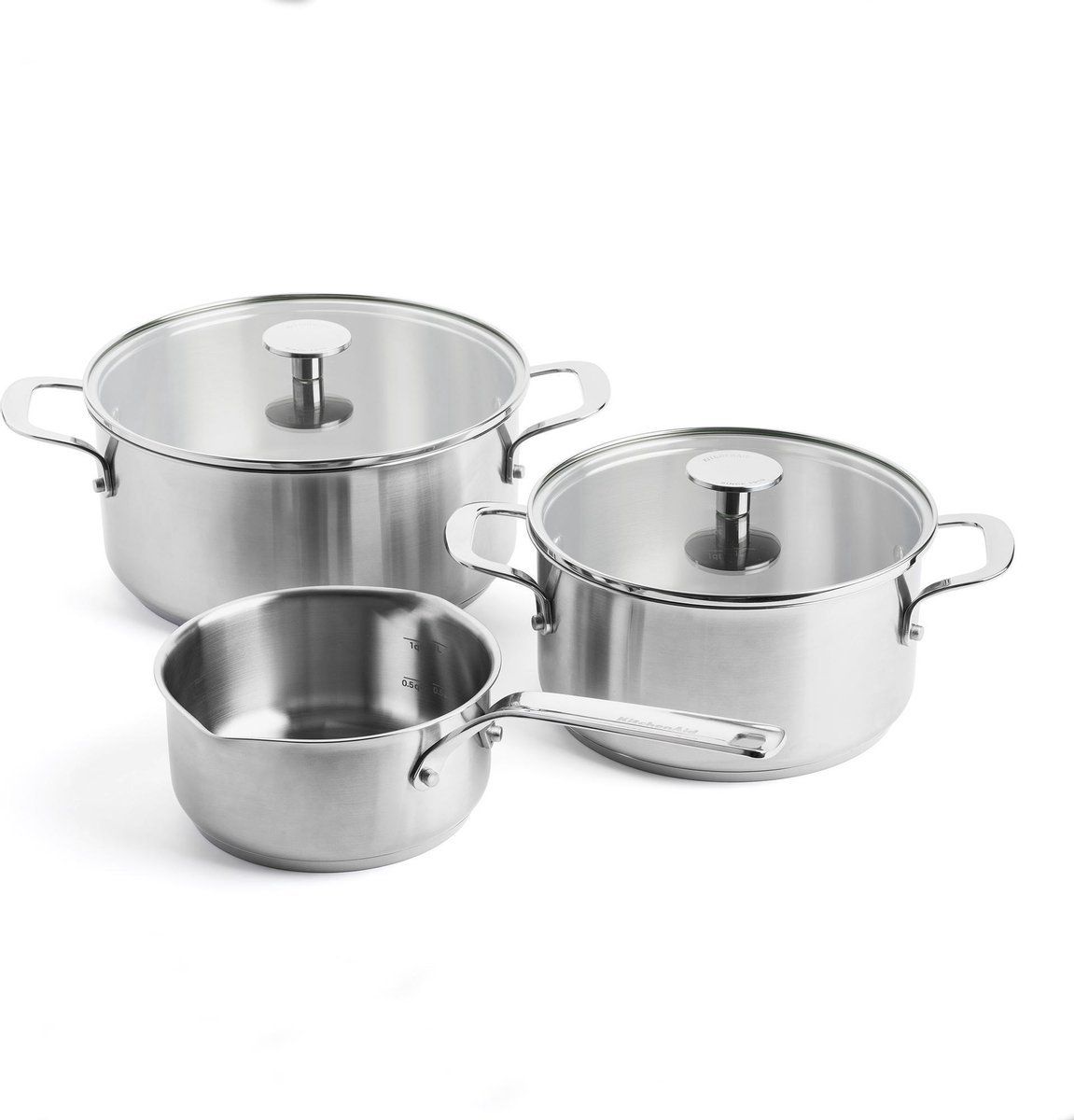 Kitchenaid 5 piece stainless steel cookware set