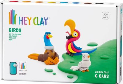 Hey Clay Vogels 6 Potjes