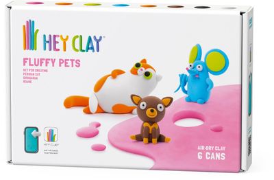 Hey Clay Pluizige Huisvriendjes 6 Potjes