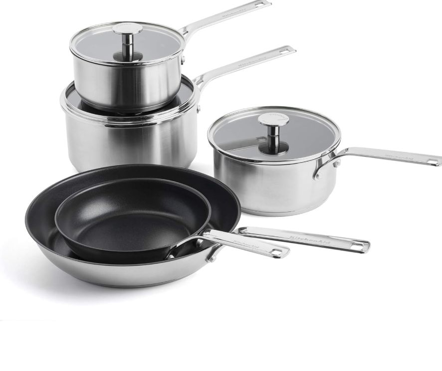 KitchenAid 8-delige pannenset