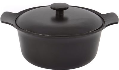 Berghoff Covered Casserole, Cast Iron 24cm 4,2L Black Ron Line