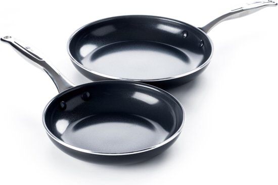 GREENPAN 24+28cm Ceramic Non Stick Frypan Set