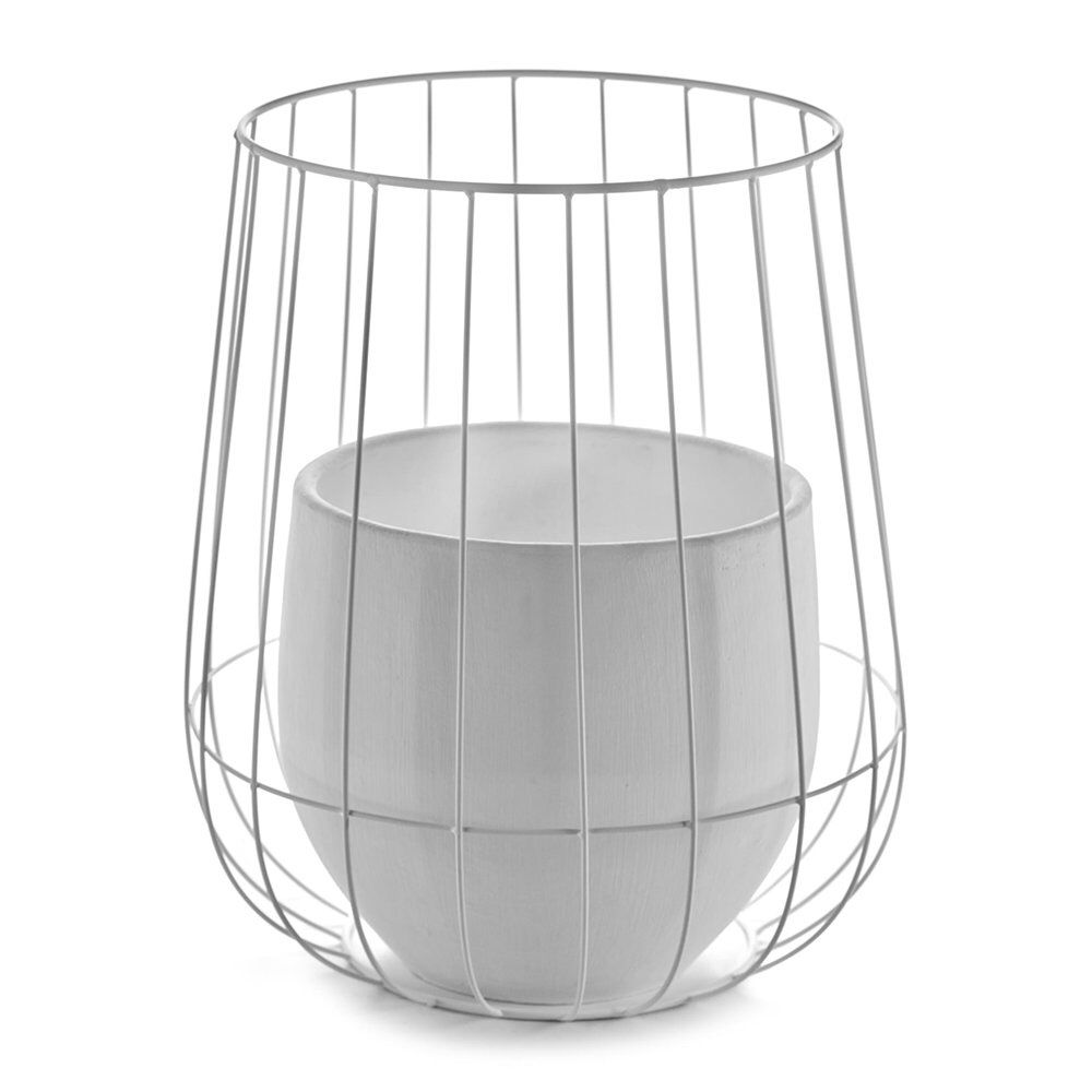 Serax Bloempot POT IN CAGE - Wit