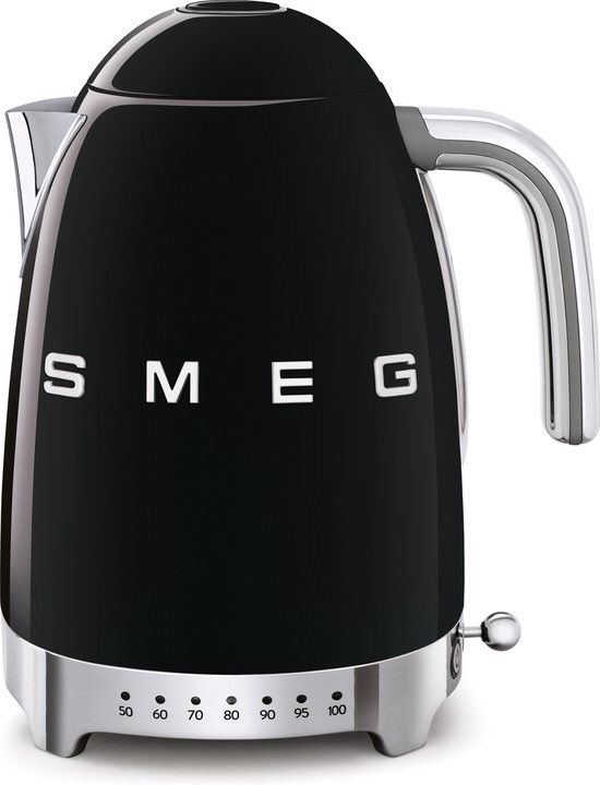 Smeg Waterkoker met Temperatuurinstellingen Zwart
