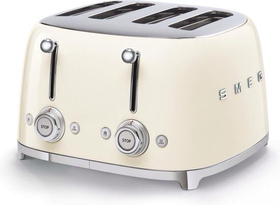 Smeg Broodrooster 4 gleuven crème