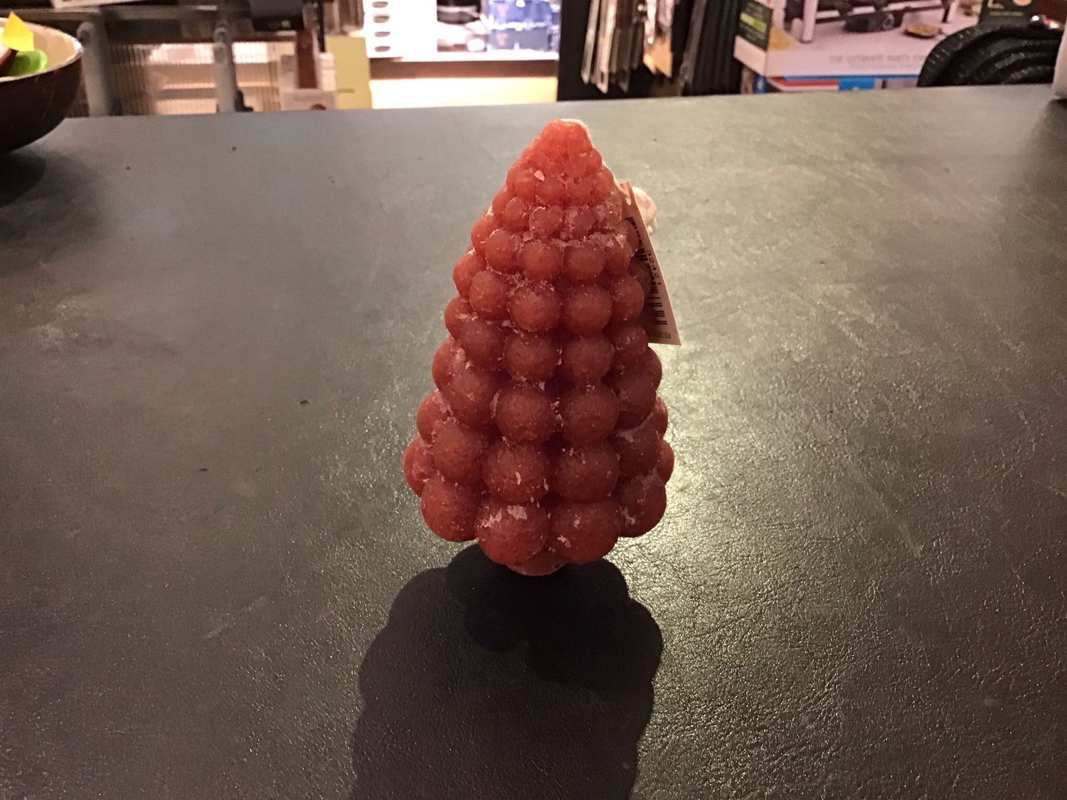 Kerstboom kaars rood