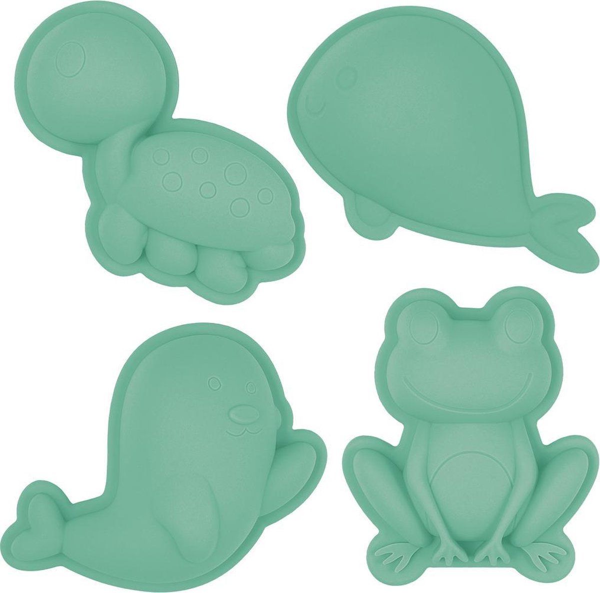 Scrunch: ZANDVORMPJES // SET B van 4 stuks, munt 12cm