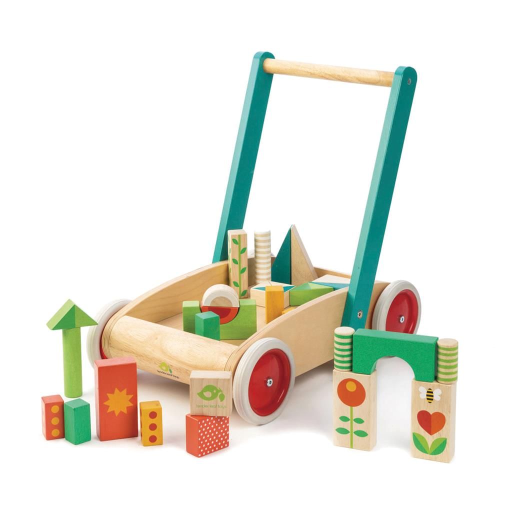 Tender Leaf Preschool: LOOPHULP met 29 gekleurde blokken 41,5x28,5x42cm