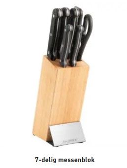 Berghoff 7pc Knife Block Essentials Quadra