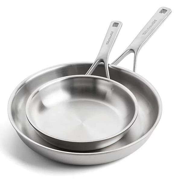 KitchenAid pannenset 24+28 cm Full inox