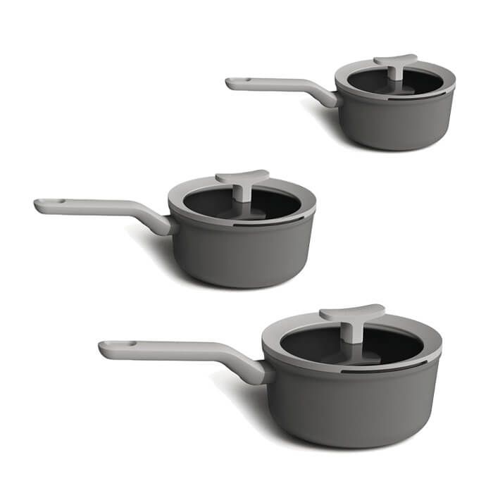 Berghoff 3 piece saucepan set leo